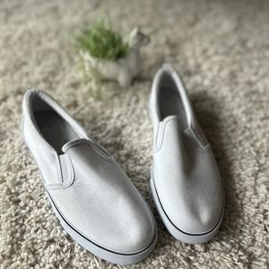 A New Day slip on Vans like white easygoing casual street sneaker womens…